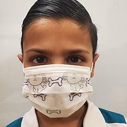 Kids 3 Ply cute mask comfortable (Pack of 100) Surgical Mask With Melt Blown Fabric Layer 3 ply for children boys girls FDA CE Approved Carton print disposable mask-15
