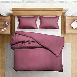 Wakefit Microfibre Duvet Cover with 2 Pillow Covers (Hawthorn Rose, 254 cm x 229 cm, Double)-image-23