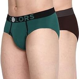 Colors Men's Front Open Mini Briefs | Soft-Touch Cotton Stretch | Snug Fit | Breathable Fabric | Pack of 2-image-2