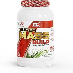 Muscleclub Super Mass Build | Whey Protein Mass Gainer | Muscle Building Nutrition | Supports muscle Gain added Taurine & L-Glutamine for performance & muscle recovery (1 KG, Pista Kulfi)-image-27