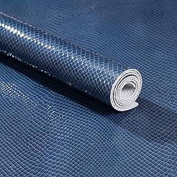 WeaverHandcraft Glossy Snake Print Leather Sheet – Embossed Patent Cowhide for DIY Crafts, Bags, Shoes, Furniture, car Seats & décor (1.2mm-1.4mm). Stylish & Durable for All Projects. (Blue)-image-40