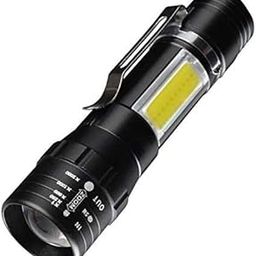 SKPM Sun Rechargeable and Zoomable Aluminum Flashlight with COB Side Light-image-43
