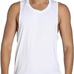 Men's Polyester Solid Regular Fit Tanks-24