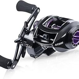 Proberos® Baitcasting Reel, Left Hand Heavy-Duty Baitcasting Reel Fishing Reel, Ultra-Smooth Bearings 7.2: 1 Gear Ratio Adjustable Brake System Fishing Reel-image-27