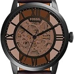 Analog Brown Dial Men's Leather Band Watch - ME3098-picture-43