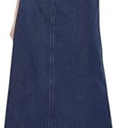 Trendy Navy Blue Buttoned A-Line Full-Length Denim Skirt for Women – Stylish & Comfortable (42)-image-54