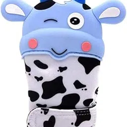 Futaba Newborn Baby Silicone Milk Shape Mitten Teething Glove-Blue-image-15