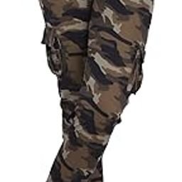 Camouflage Dry-Fit Military Women Six Pocket Gym Trackpant,Joggers,Sports Pant | Green-picture-34