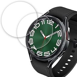 Tough Lee Tempered Glass Screen Guard Protector For Samsung Galaxy Watch 6 47mm Bluetooth & LTE / Watch6 47 mm - Full Screen Coverage with Easy Installation Kit (Transparent) (Pack of 2)-4