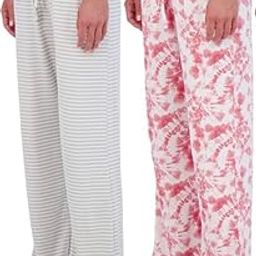 Cotton Printed Pyjamas for Women, Pack of 4, Loose Fit, Striped, Floral, Polka Dot Patterns-image-9