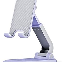 FINGERS Hold-Me-Up Portable Universal Mobile Stand (Angle & Height Adjustable, Compact & Foldable, Anti-Slip & Anti-Shake Design, Compatible with Smartphones & Tablets) (Lilac)-5