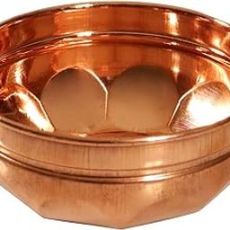 Putrika Traditional Copper Puja Prasad |Decorative Bowl | Chandhan | Kumkum |Turmeric|Sandal |Multipurpose Bowl|Bowl for Temple Home-Copper Tumeric Bowl [Weight - 30gms Capacity:100gm] (1)-image-9