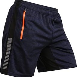 NEVER LOSE Men's Outdoor Quick Dry Lightweight Sports Shorts Zipper Pockets-image-40