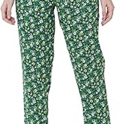 Women's Green Floral Printed Lounge Pants/Pyjama Pants-image-60