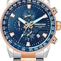 Coupe Chronograph Dial Premium Luxury Stainless Steel Watch for Men-image-52