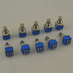 10PCS/LOT 3PDT 9 Pins Box Stomp Guitar Effect Pedal Foot Switch True Bypass-image-12