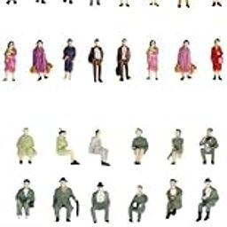 bnf® 100 Piece Colorful 1/87 HO Scale People Mini Train Layout Fairy Garden Decor | s & People | Parts & Accessories | HO Scale | Model Railroads & Trains-image-44
