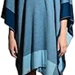 Women Blue Topaz Patterned Cape-image-8