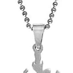 Religious Islamic Allah Pendant Locket Silver Stainless Steel Necklace Chain for Men and Women-25