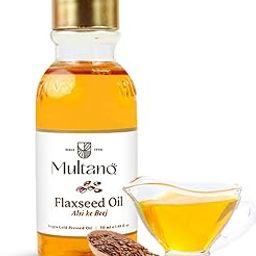 Multano Pro Pure Edible Cold Pressed Flaxseed Oil for Hair Growth & Skin Health | Alsi Ke Beej Ka Tel for Skin Care, Moisturizing Dry Skin, Eyelash & Nails Oil (50ml)-image-26