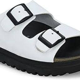 Orginal Leather Sandals | Casual Sliders For Womens SW540-34