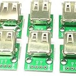 ATORSE™ 10 Piece Usb 2. 0 Head To Dip Angle Plug 4P Inline Female Socket Connector-15