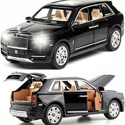 Sky Tech Big Size Rolls-Royce Cullinan Model - Exclusive Alloy Metal Die-cast Toy With Openable Doors, Light & Music - Boys Gifts for Kids (1:32 Scale, Multi Color)-image-2