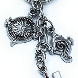 Lord Tirupati Balaji Tilak Sankh Shell Metal Keychain - MultiColor - Spiritual Key Ring - Devotional Keepsake - Ideal Gift for Devotees and Spiritual Enthusiasts-picture-20
