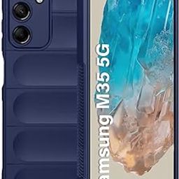 TheGiftKart Liquid Silicon Back Cover Case for Samsung Galaxy M35 5G | Shockproof Military Grade Protection | Micro-Fibre Cloth On Inner Side | Anti-Slip Grip Samsung M35 Back Cover Case (TPU, Blue)-image-94