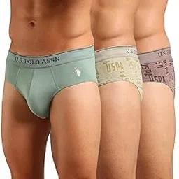 u.s. polo assn. Mens Moisture Wicking Cotton OEB17 Underwear Breifs - Pack of 3-picture-42