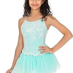 IKAANYA Girls Camisole Leotard Dress - Ideal for Ballet, Dance, Performance, Stage wear, Party, Dress up Ages (3-12)-image-89