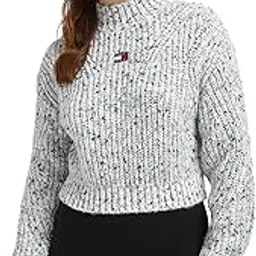tommy hilfiger Women's Polyester High Neck Casual Sweater-picture-13