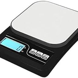 10kg weight machine Digital Kitchen Scale Electronic weight scale Digital Weighing Scale Weight Machine With Back light 10 kg Food Weight Machine for Home Kitchen weighing scale Black-12