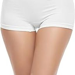 Women Seamless Full Coverage Bamboo Fabric Boyshort No Show Boxer Underwear Panties Combo (Black, Beige & White). Size (28 Till 34)-picture-11