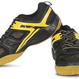 Vector X CS-2060 Court Shoes for Men's (Black-Yellow)-image-46