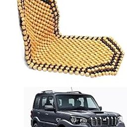 Auto Addict Car Seat Wooden Bead Seat Cover for Mahindra Scorpio Classic-19