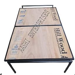 Aashi Enterprises Plywood Folding Double Bed with Metal Frame-image-34