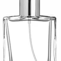 Zenvista Packagings Glass Perfume Bottle, 50ml, Transparent with Silver Screw Cap-10
