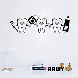 ARWY® Dental Wall Stickers for Clinic Healthy Teeth Wall Sticker Bathroom Dental Care Dentist Decor Stickers Mural Waterproof Modern-image-46
