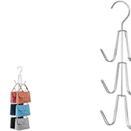 HASTHIP® 2PCS Handbag Organizer Rack Multi Handbags Hanger for Closet Wardrobe Purse Metal Organizer Hanger for Bags Hats-image-3