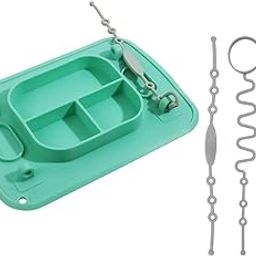 SNOWIE SOFT® Baby Foodplate BPA-Free Silicone Baby Feeding Set Anti-flip Suction Plates-11