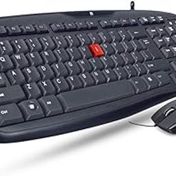 iBall Wintop Soft Key Keyboard and Optical Mouse Combo with Water Resistant Design I Ergonomic & Comfortable Design I Water Resistance I Connectivity-USB Black-32