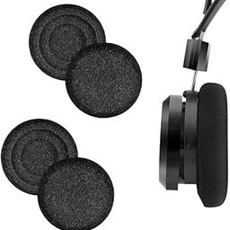 Crysendo Donut Foam for J-abra Evolve 20/30/40/65 Wired & Wireless, P-lantronics C3220, P-lantronics Blackwire 3220 Headphones | Replacement Headphone Cushion Foam Sponge (60mm/6cm) (2 Pairs-Black)-image-4