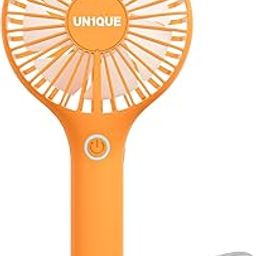 UN1QUE Mini Handheld Fan, Brushless Motor Portable Hand Fan with Lanyard, 3 Speeds Small Fan, USB Fan Rechargeable for Indoor and Outdoor Use by Women and Men, Table Fan Base Included-image-68