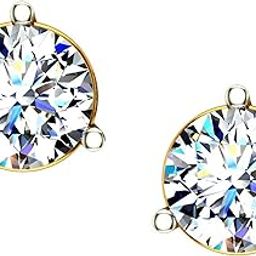 18KT Yellow/White/Rose Gold and Stud Earrings for Women-image-53