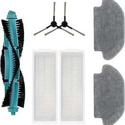 Reverbo Replenishment Kit | Replacement Parts | Accessories Compatible with Viomi SE | Filters, Bristle Brush, Full Wet Mop Cloths, Side Brushes and Cleaning Tool-image-8