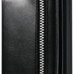 H&D PIPALIYA Stick on Wallet for Phone Case,Small Card Holder for Phone Case with Snap Closure, Card Holder for Back of Phone Cases Flip Leather Zipper Wallet Sleeve Pouch Compatible for Smartphones-12