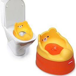 LuvLap Adaptable Baby Potty Training Seat, 2in1, for 1 Year+ Babies, Detachable Potty Bowl, Suitable for Boy/Girl (Orange & Yellow)-image-14