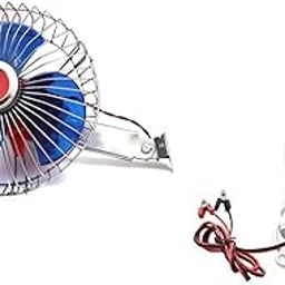 SP Electron For All Combo of 12v D C Car Fan 6 Inch with Switch and Wiring 12V DC Car Interior Fan with 12v DC 9 Watt LED Bulb-4