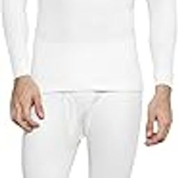 Men's Full Sleeves Full Set Thermal Wear - Top & Bottom Set for Winter Warmth - Heat Retaining Fabric, Ideal for Layering, Lightweight and Comfortable Fit | Cold Weather Protection - Off White-image-20